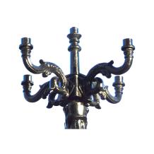 Lantaarnkroon voor 5 lampen – 42 x 73 cm – zwart aluminium