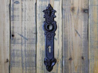 Vintage Türschild Engel - BB 72 - Gusseisen - Antikbraun