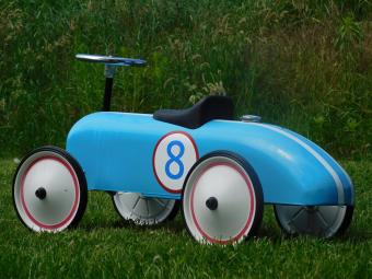 Oldtimer – Blau Nr. 8 – 80 x 40 cm – Metall