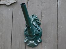 Support pour mât de drapeau - aluminium - vert foncé - classique