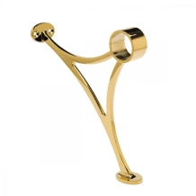 Voetsteun – messing coating – houder voor buis – 3,8 cm