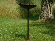 Vogelbad met 4 Vogeltjes - 60 cm - Gietijzer