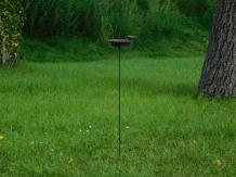 Vogeltränke auf Stift - Gartenstab - Gusseisen - Dunkelbraun