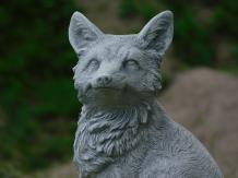 Fuchs - Tierstatue aus Stein - 40 cm - klassische Dekoration