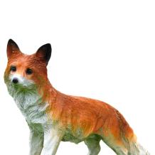 Vos - polystone beeld - 50 cm - realistische kleuren