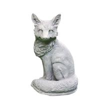 Vos - stenen dierenbeeld - 40 cm - klassieke decoratie