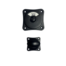 Toilet set - vrij / bezet - zwart - complete deurbeslag set