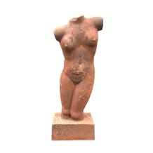 Vrouwelijke torso - gietijzeren beeld - 60 cm - rustiek