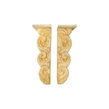 Set van 2 - Forse Houten Wandconsoles - Handgesneden