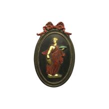 Gietijzeren wandornament - Romeins figuur - striklijst