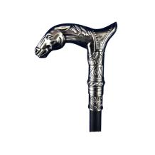 wandelstok aluminium met paardenhoofd, geweldig