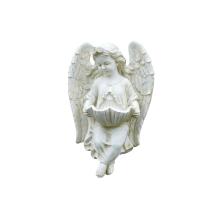Engel met schaal - polystone - 90 cm - wanddecoratie
