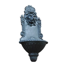 Wandbrunnen Löwe – Schwarz – 75 cm – Gusseisen
