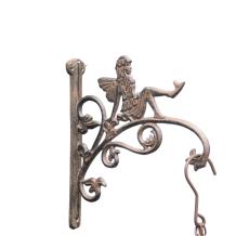 Gietijzeren hanger - engel - rustiek - donkerbruin