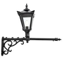 Wandlamp 'Arrow' - klassiek gietijzer - emaille coating - zwart
