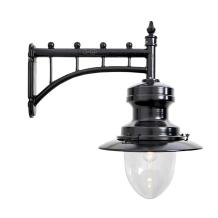 Wandlamp 'Huge' - klassieke spoorwegverlichting - zwart
