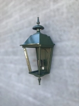 Hotellamp 'Milaan' - buitenlamp voor de wand - klassiek aluminium - groen