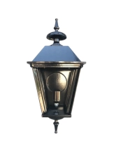 Wandlamp 'Milaan' zwart - klassieke buitenlamp van aluminium - 52 cm