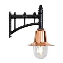 Wandlamp 'Master' - zwart - gietijzer en koper - spoorweg