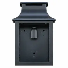 Wandlamp buiten – zwart aluminium – nostalgisch design