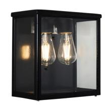 Wandlamp vierkant - gietijzer - strak en klassiek design