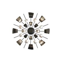 Metalen wandornament 'Elijah' - in kleur - abstract