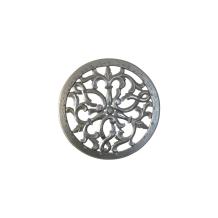 Wandornament rond, prachtig sier gesneden, zwart-bruin, small