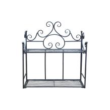 Prachtige wand etagère - zwart - van ijzer