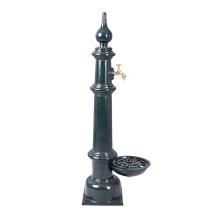 Staande waterkraan met messing kraan - 120 cm - donkergroen
