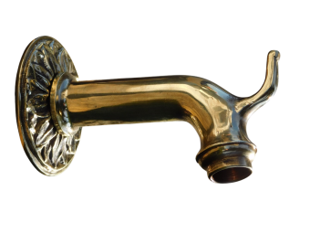 Wasserauslauf mit Rosette – Messing 