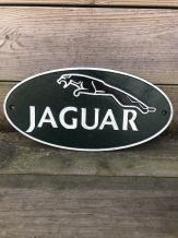Gietijzeren wanddecoratie - 'Jaguar' - groen, zwart en wit