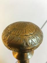 Edele wandelstok met prachtige messing knop