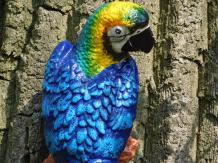 Perroquet - statue en fonte - 36 cm - en couleur et en détail