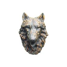 Wolvenkop met wateruitloop - 45 x 35 cm - steen - fontein