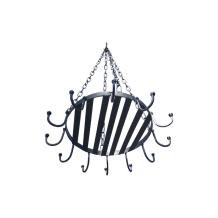Fraaie hanger, mat zwart, om worsten te drogen / kopjes op te hangen