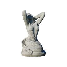 Zeemeermin - stenen beeld - 57 cm - klassieke afwerking