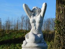 Zeemeermin - stenen beeld - 57 cm - klassieke afwerking