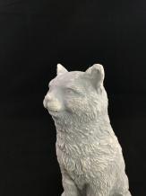 Sitzende Katze - Tierstatue aus Stein - 20 cm - klassisch