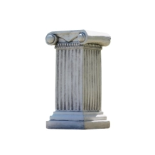 Klassieke sokkel – massief steen – 70 cm – Ionische zuil