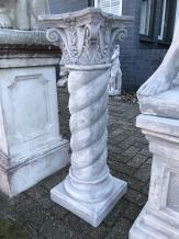 Socle orné - colonne en pierre - 96 cm - classique - twist