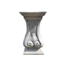 Rechthoekige sokkel - steen - 63 cm - sierlijk - klassiek