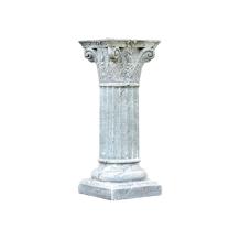 Sokkel - polystone zuil - 81 cm - lichtgrijs - klassiek