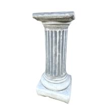 Sokkel - stenen zuil - 54 cm - Griekse stijl - klassiek wit
