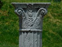 Sokkel - polystone zuil - 81 cm - lichtgrijs - klassiek