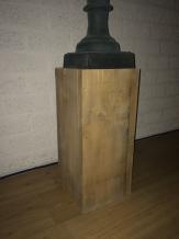 Rechteckiger Sockel - Gerüstholz - 50 cm - modern