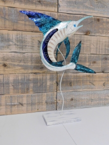 Statue ''Schwertfisch'' - handgefertigt aus Metall