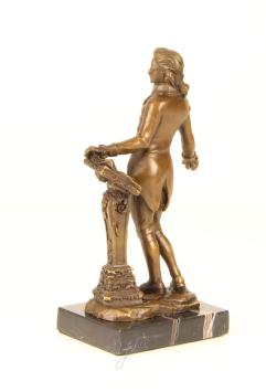 Beethoven met lessenaar, bronzen sculptuur, klassiek beeld brons