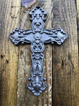 Kreuz aus Gusseisen, Gartenstatue / Dekoration