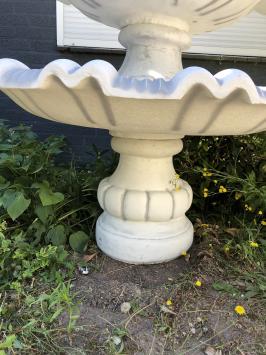 Fontaine de jardin à 4 vasques – 210 cm – pierre massive