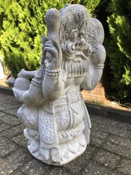 Ganesha - Steinstatue - 68 cm - klassisch weiß - Hinduismus